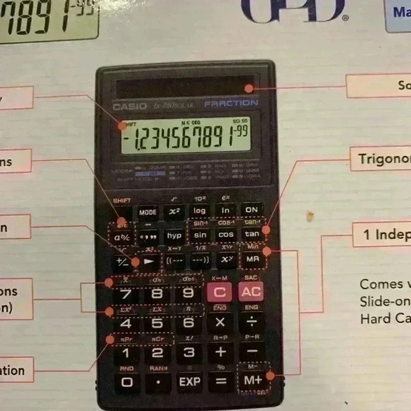 New Casio Fx-260 Solar Scientific Calculator - Picture 4 of 8